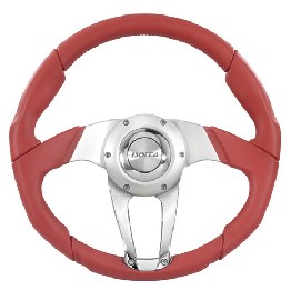 VOLANTE SPORTIVO DM 35 COLORE ROSSO LUCIDO AUTO D EPOCA /TUNING